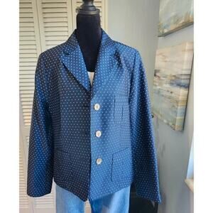 Barnard Zinz Navy Blue Blazer Size 10 Silk